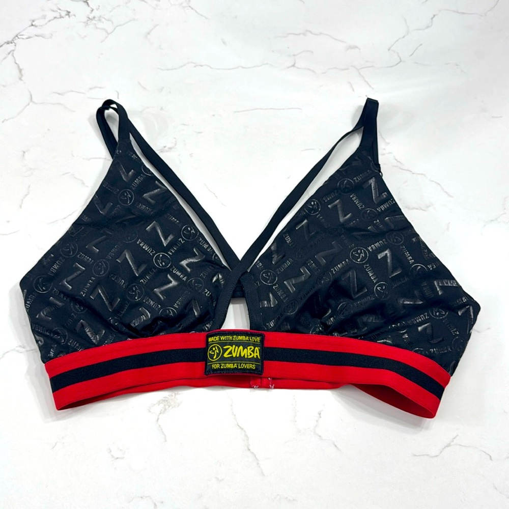 Zumba fitness Bra Size L Black and red